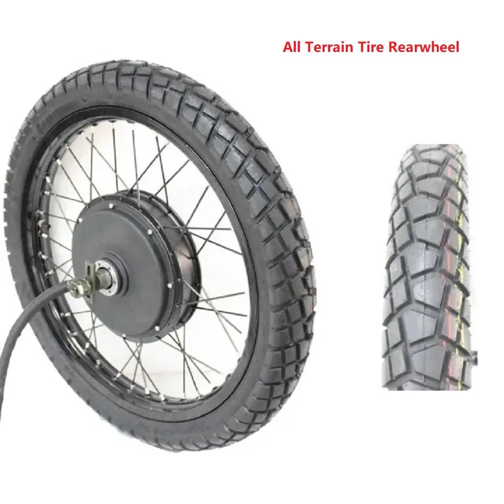 48V-72V 3000-8000W Ebike 17" 18" 19" 21" Off road Motorcycle Rear Wheel Conversion Kit with 3.5T /5T 155mm QS Hub Motor - Franklyn & Page Emporium