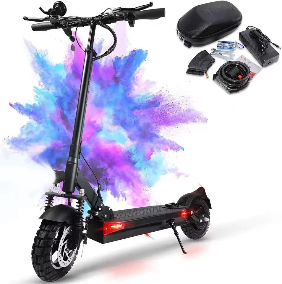 Y6S Adult Electric Scooter - 500W rated 800W Max 48V 18Ah Professional Electric Scooter for Work 10 Inch Tyre Shock Absorption - Franklyn & Page E-Bike Emporium