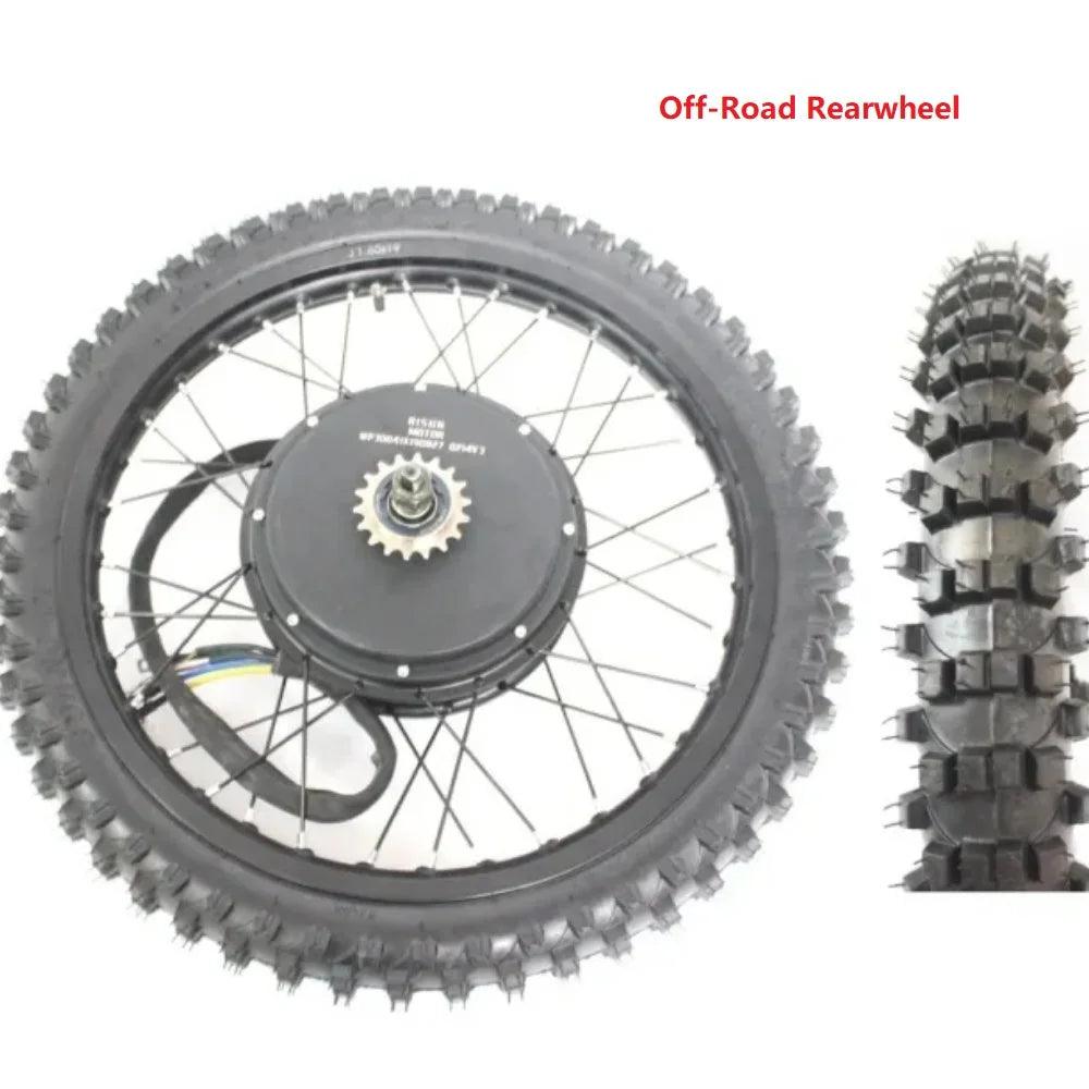 48V-72V 3000-8000W Ebike 17" 18" 19" 21" Off road Motorcycle Rear Wheel Conversion Kit with 3.5T /5T 155mm QS Hub Motor - Franklyn & Page Emporium