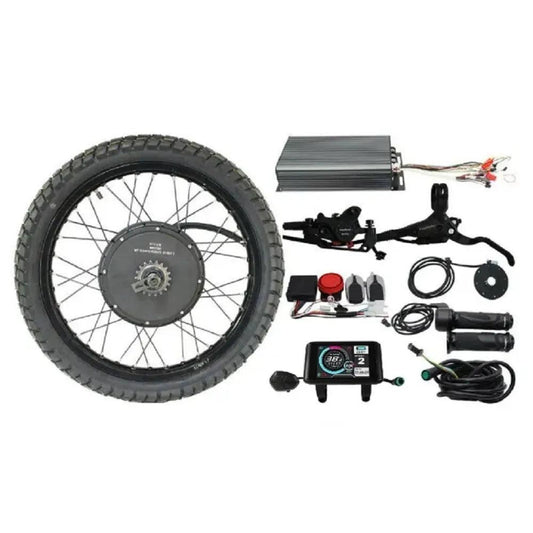 48V-72V 3000-8000W Ebike 17" 18" 19" 21" Off road Motorcycle Rear Wheel Conversion Kit with 3.5T /5T 155mm QS Hub Motor - Franklyn & Page Emporium