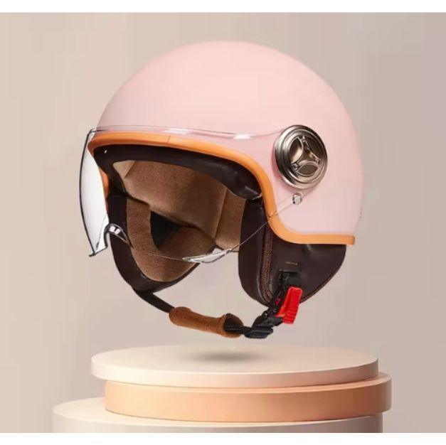 Vintage Electric Motorcycle Helmet Vintage Casque Anti Mist Hat Men's and Women's Skateboarding Warm Helmet Winter Safety Helmet - Franklyn & Page Emporium