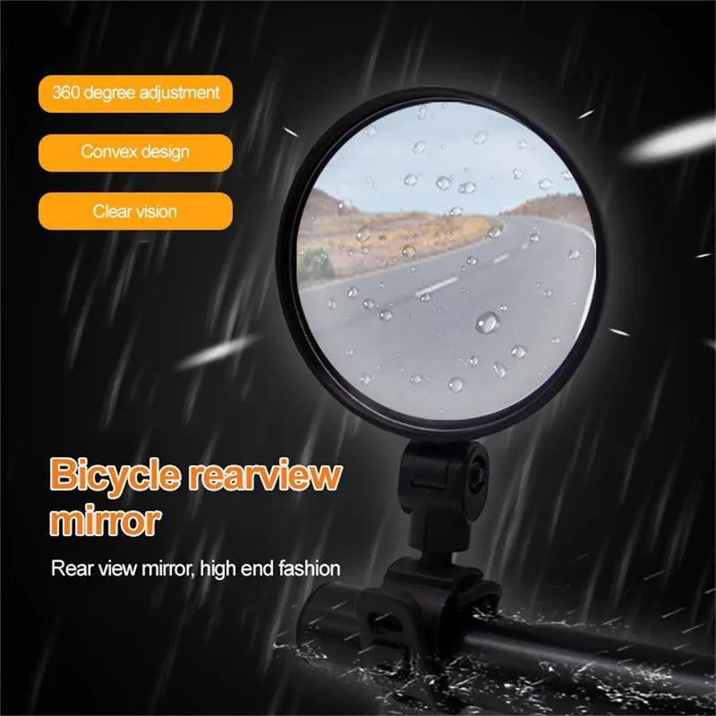 1/2 Piece Universal Bike Rearview Mirror 360 Degree Adjustable Rear View Mirror Cycling Accessories Bicycle Handlebar Mirrors - Franklyn & Page E-Bike Emporium