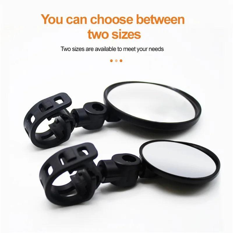 1/2 Piece Universal Bike Rearview Mirror 360 Degree Adjustable Rear View Mirror Cycling Accessories Bicycle Handlebar Mirrors - Franklyn & Page E-Bike Emporium