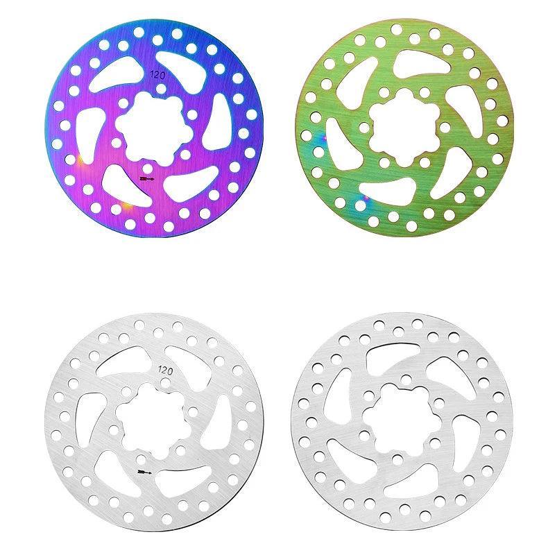 Colorful Mountain Bike Hollow Disc Brake Disc Electric Bicycle Brake Rotor 120/140/145/160/180mm Scooter Bicycle Accessories