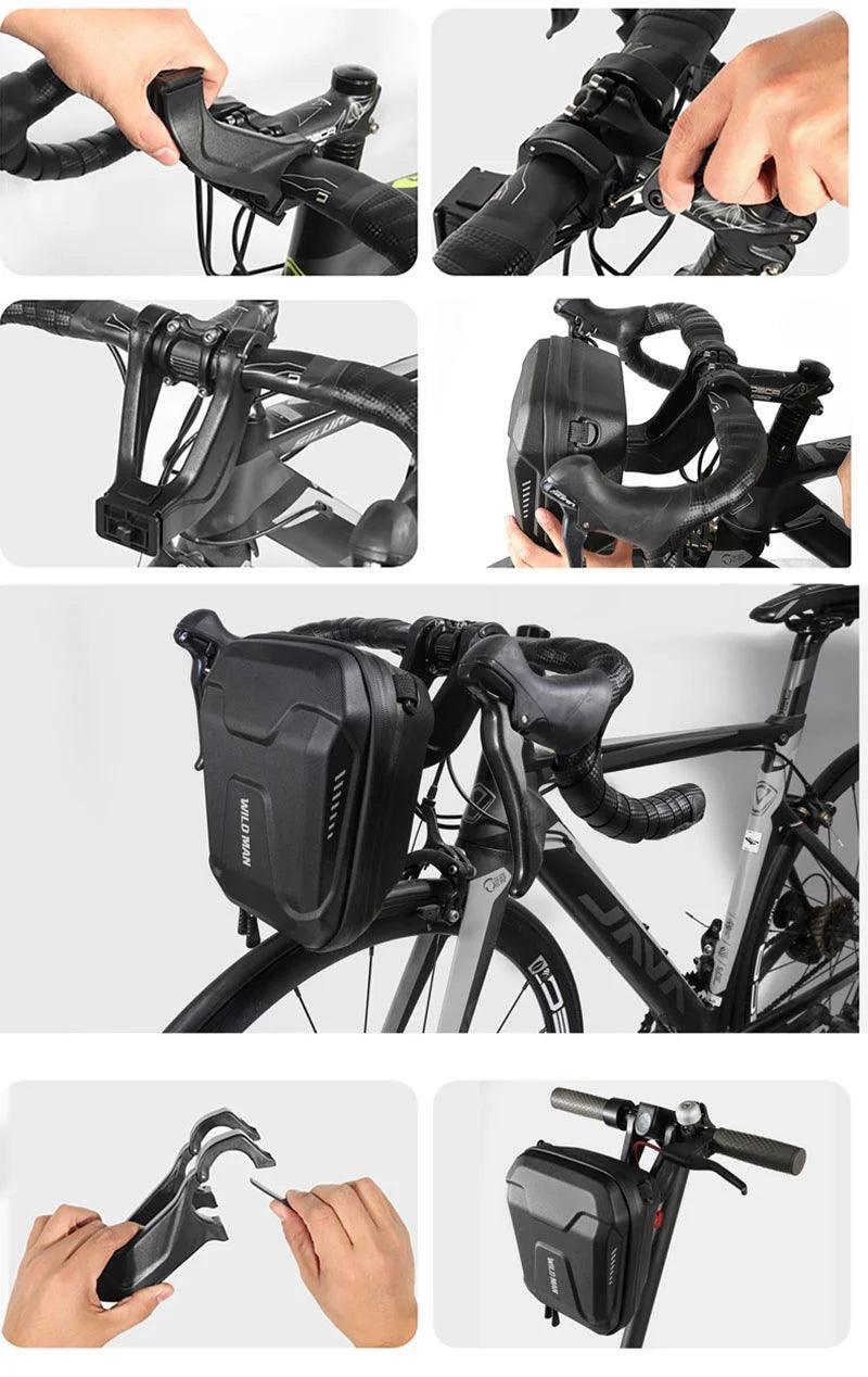Waterproof Multifunctional Bicycle Handlebar Bag Front Bike Bag EVA Hard Shell Cycling Head Bag Bicycle Assessoires - Franklyn & Page Emporium