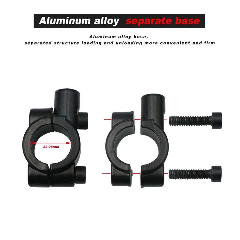 Bicycle Rear View Mirror Bike Cycling Clear Wide Range Back Sight Rearview Reflector Adjustable Handlebar Left Right Mirror - Franklyn & Page E-Bike Emporium