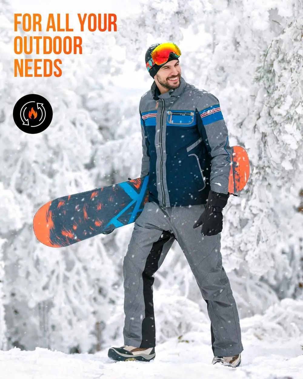 Heated Motorcycle Gloves for Winter riding Bike Thermal Gloves Warm Waterproof Rechargeable USB - Franklyn & Page Emporium