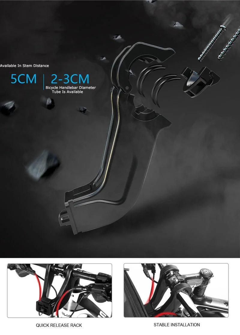 Waterproof Multifunctional Bicycle Handlebar Bag Front Bike Bag EVA Hard Shell Cycling Head Bag Bicycle Assessoires - Franklyn & Page Emporium