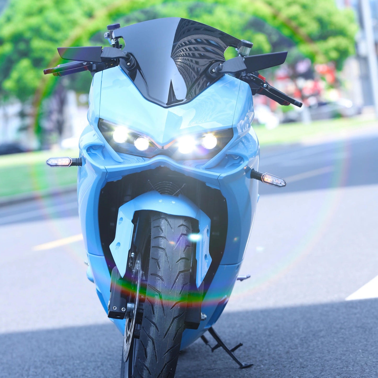 Powerful Fast charging type 2 (Speed 140 km/h)(250km range) Electric motorcycle racing sports road superbikes 20000w 72v 120Ah Ducati