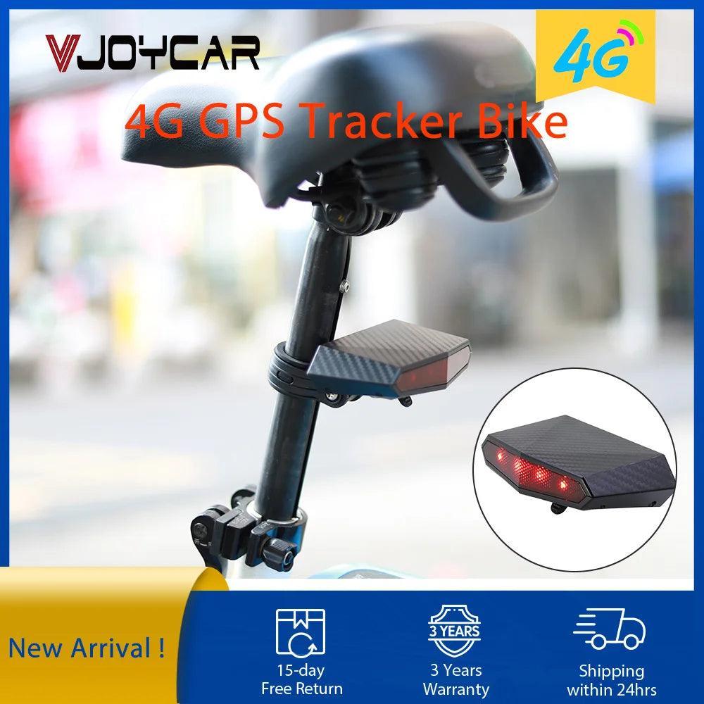 New Tail light Design 4G Bicycle + GPS Tracker Online Real-time Tracking Locator Device For Bike Anti Theft OEM ODM - Franklyn & Page Emporium