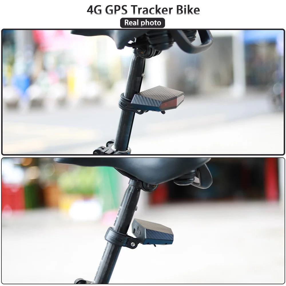 New Tail light Design 4G Bicycle + GPS Tracker Online Real-time Tracking Locator Device For Bike Anti Theft OEM ODM - Franklyn & Page Emporium