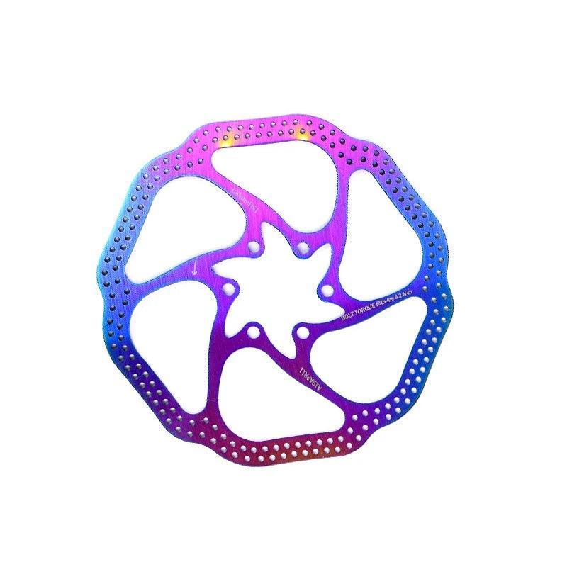 Colorful Mountain Bike Hollow Disc Brake Disc Electric Bicycle Brake Rotor 120/140/145/160/180mm Scooter Bicycle Accessories