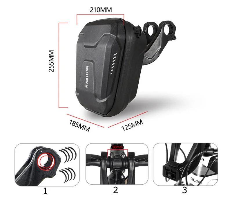 Waterproof Multifunctional Bicycle Handlebar Bag Front Bike Bag EVA Hard Shell Cycling Head Bag Bicycle Assessoires - Franklyn & Page Emporium