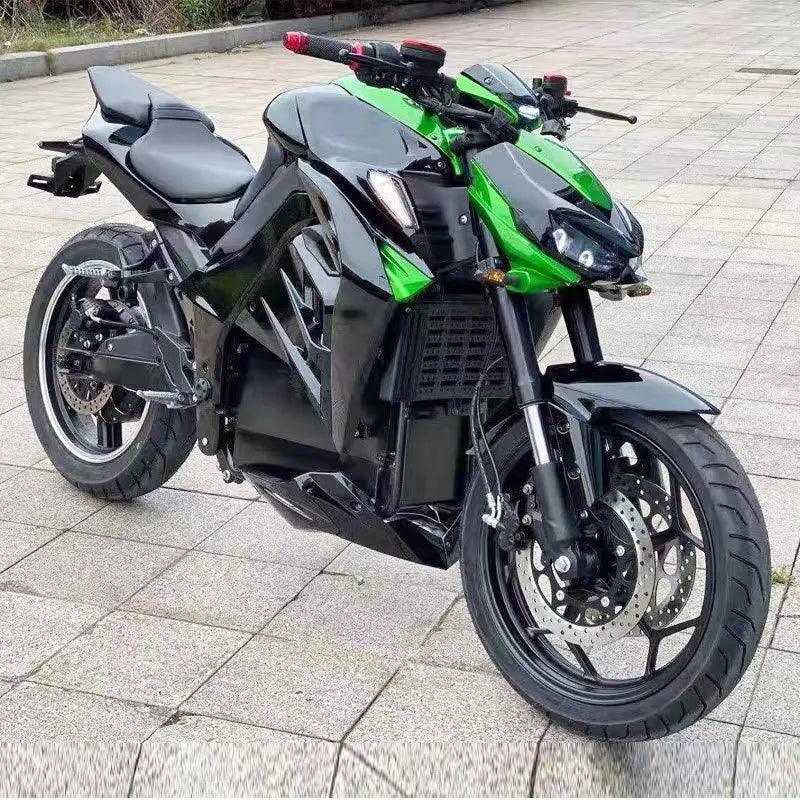 KAWASAKI Fast Type 2 Charge Long Range (Speed 100mph)(180mile range) Electric Motorcycle Superbike 120Ah 20kw 72v