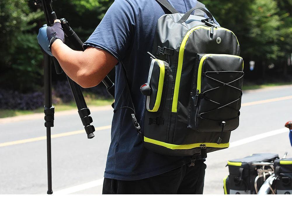 Bike Pannier Bag 3 In 1 Big Capacity With Rain Cover Rear Rack Seat Trunk Bags For Mtb Road Folding Bicycles E-Bike - Franklyn & Page E-Bike Emporium