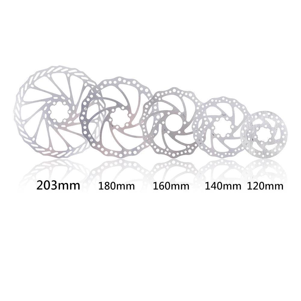 ZTTO Disc Brake Rotor 203mm/180mm/160mm/140mm/120mm 6 Inches Stainless Steel Brake Rotors For Mountain Road Bicycle parts - Franklyn & Page Emporium