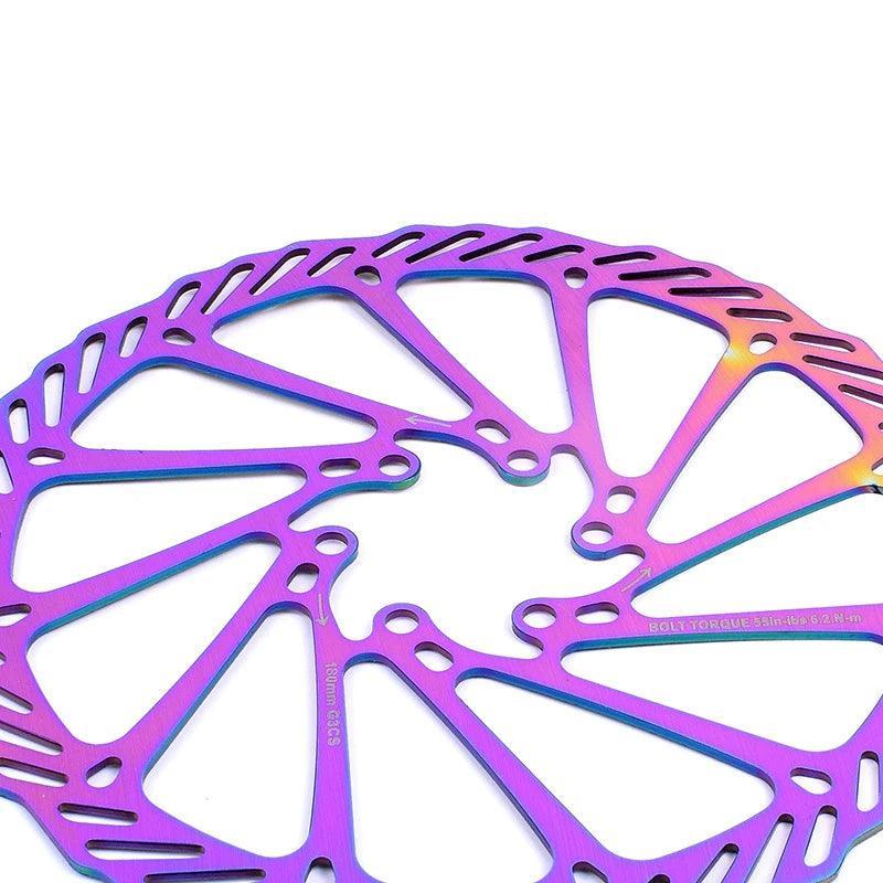 Colorful Mountain Bike Hollow Disc Brake Disc Electric Bicycle Brake Rotor 120/140/145/160/180mm Scooter Bicycle Accessories