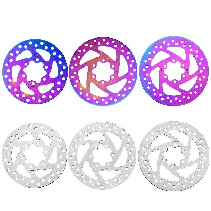 Colorful Mountain Bike Hollow Disc Brake Disc Electric Bicycle Brake Rotor 120/140/145/160/180mm Scooter Bicycle Accessories