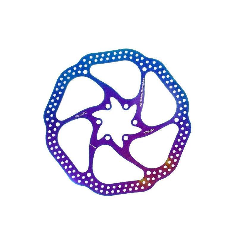 Colorful Mountain Bike Hollow Disc Brake Disc Electric Bicycle Brake Rotor 120/140/145/160/180mm Scooter Bicycle Accessories