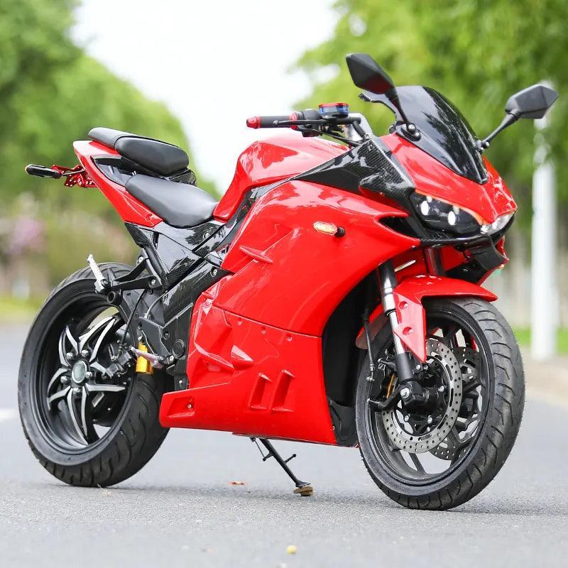 Powerful Fast charging type 2 (Speed 140 km/h)(250km range) Electric motorcycle racing sports road superbikes 20000w 72v 120Ah Ducati