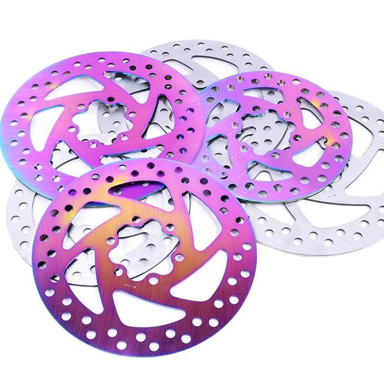 Colorful Mountain Bike Hollow Disc Brake Disc Electric Bicycle Brake Rotor 120/140/145/160/180mm Scooter Bicycle Accessories