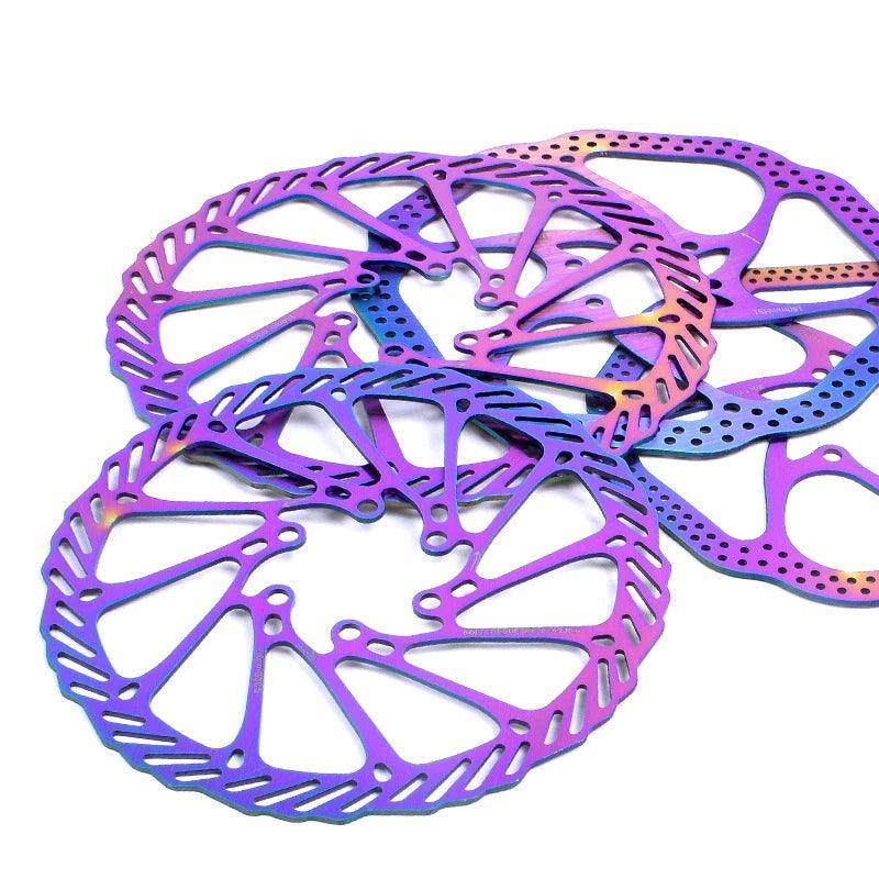 Colorful Mountain Bike Hollow Disc Brake Disc Electric Bicycle Brake Rotor 120/140/145/160/180mm Scooter Bicycle Accessories