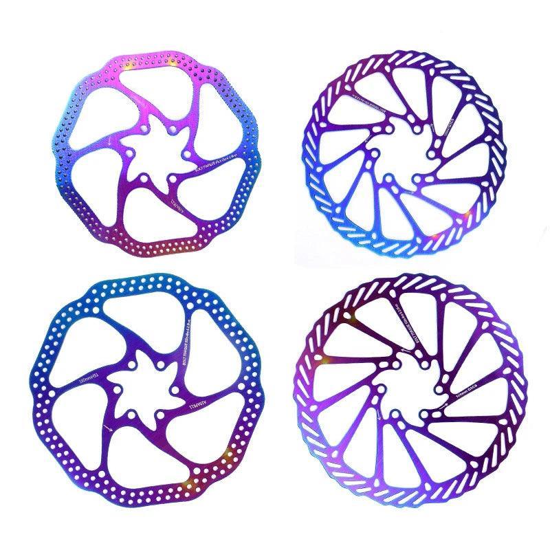 Colorful Mountain Bike Hollow Disc Brake Disc Electric Bicycle Brake Rotor 120/140/145/160/180mm Scooter Bicycle Accessories