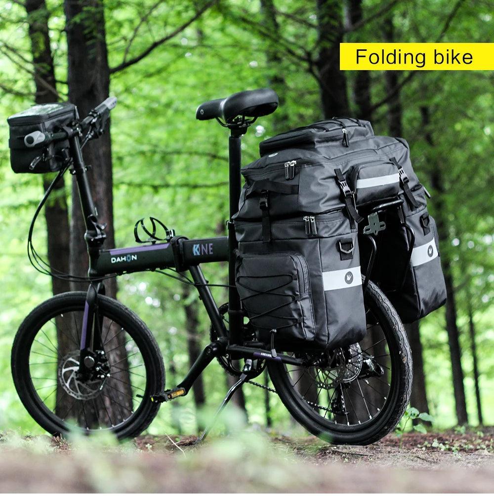 Bike Pannier Bag 3 In 1 Big Capacity With Rain Cover Rear Rack Seat Trunk Bags For Mtb Road Folding Bicycles E-Bike - Franklyn & Page E-Bike Emporium