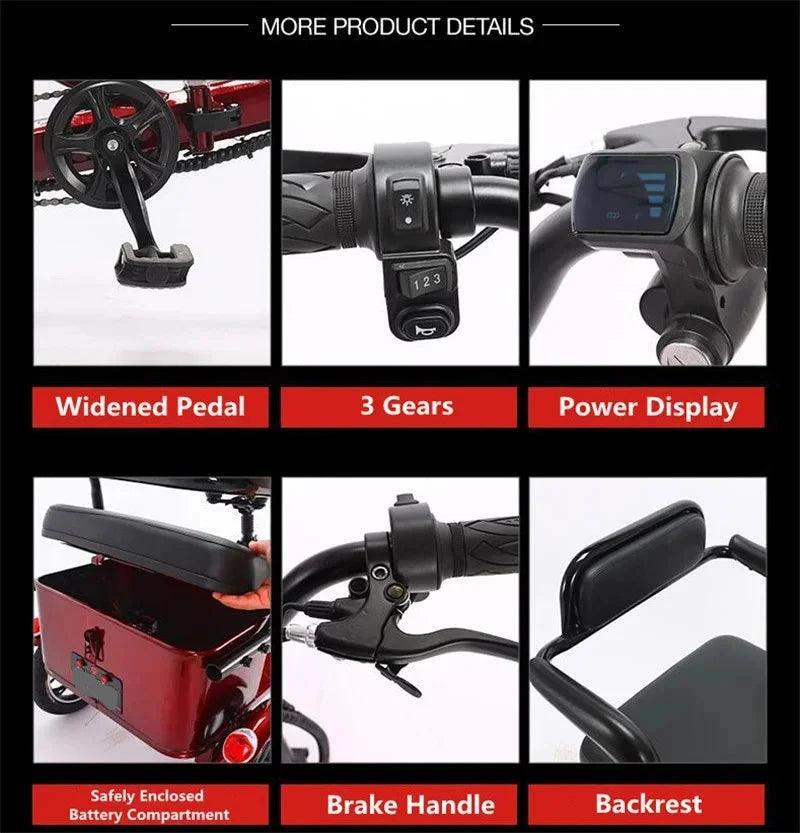 3 Wheeler Electric Tricycle Passenger 400W 48V 20AH E-Bike Transporter (35 km/h) - Franklyn & Page E-Bike Emporium