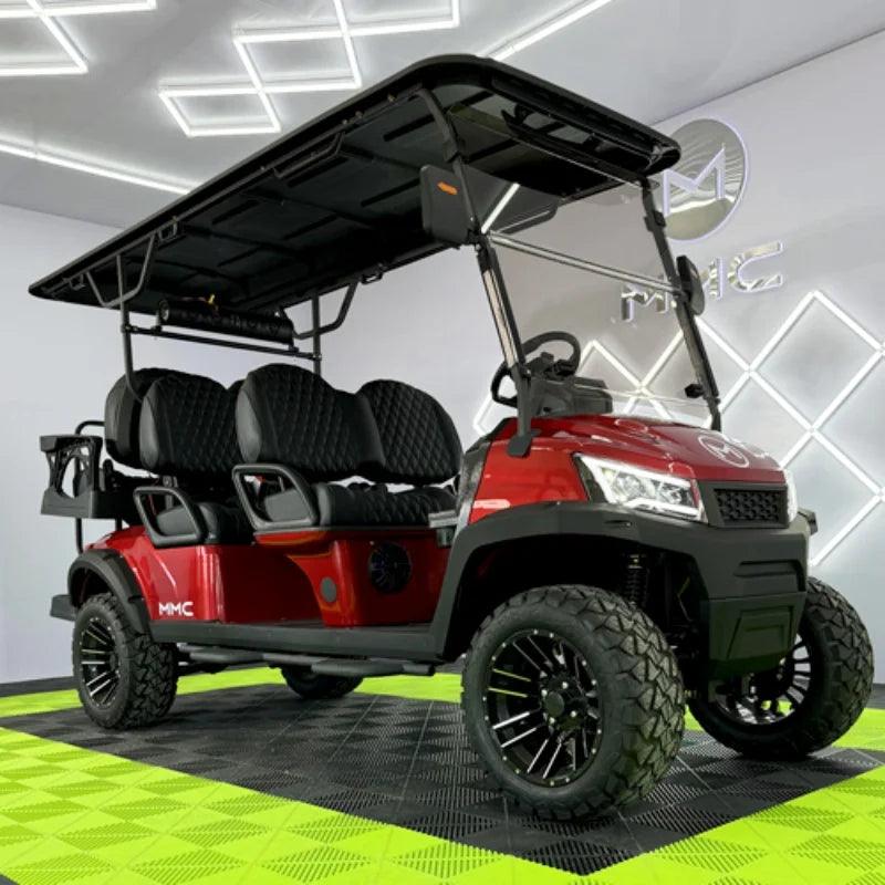 Newest Lithium Battery Golf Car 60V Adults Scooter Solar Panels Powered 4 Seater Off Road Beach Buggy Electric Golf Cart - Franklyn & Page E-Bike Emporium