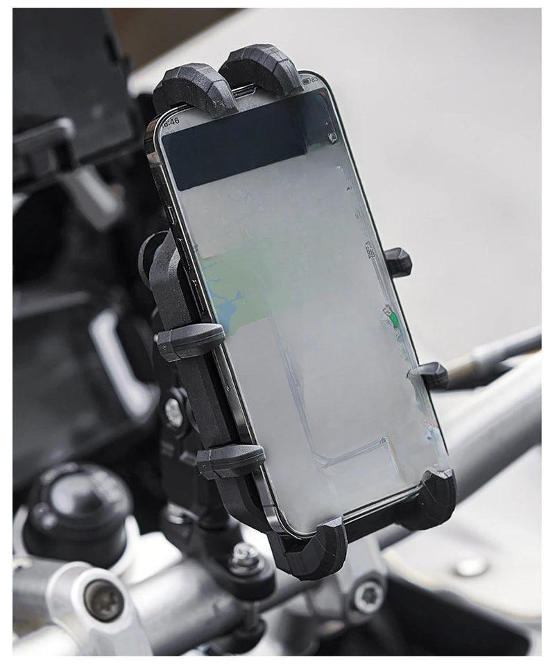 Bike Wireless Charging Phone Holder Cradle 3.0 Quick Charger GPS Moto Support Cellphone Handlebar Mount for 4-7 inch Phone - Franklyn & Page Emporium