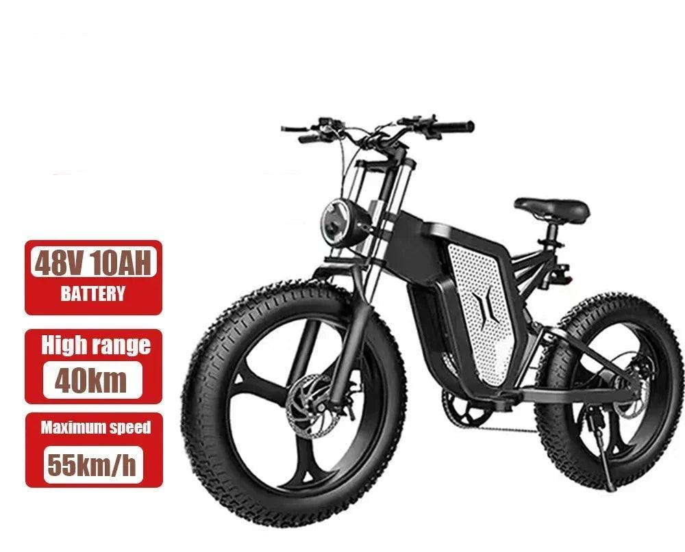 E-Bike Adults 20 Inch 48v 2000W 35AH Electric Bicycle Motocross Off-Road - Franklyn & Page Emporium