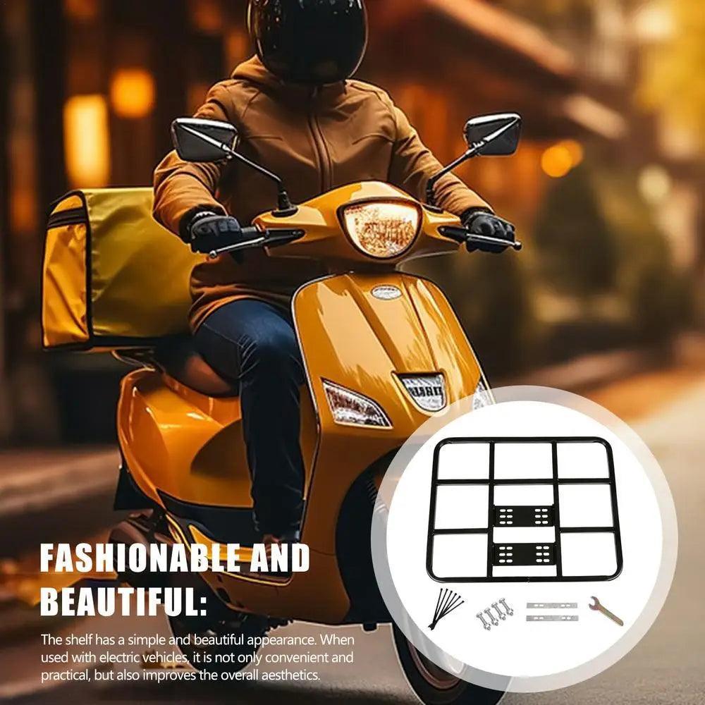 Cargo Rack Rear Metal Adjustable Bike Rear Rack Bike Back Shelf Electric Vehicle Rear Shelf Takeaway Box Bracket Cycling tools - Franklyn & Page Emporium