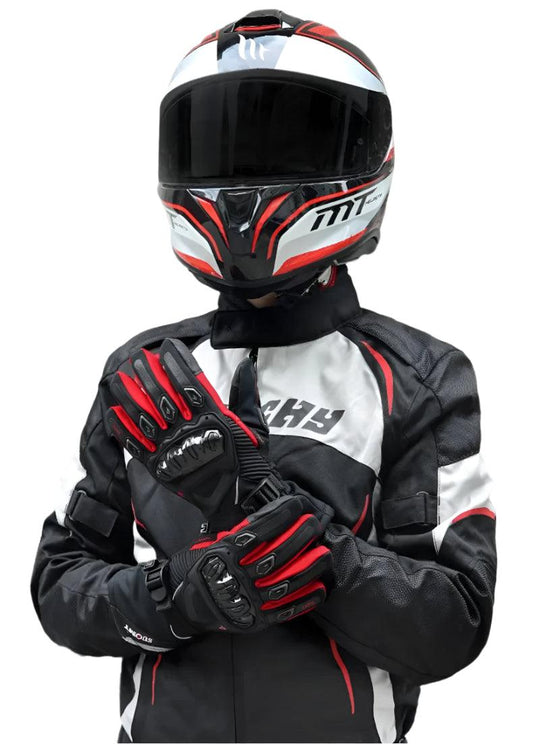 Red/Blue/Black/Pink/Purple SUOMY Winter Waterproof Warm Motorcycle Gloves Moto Touch Screen Outdoor Ski Motorbike Riding Gloves