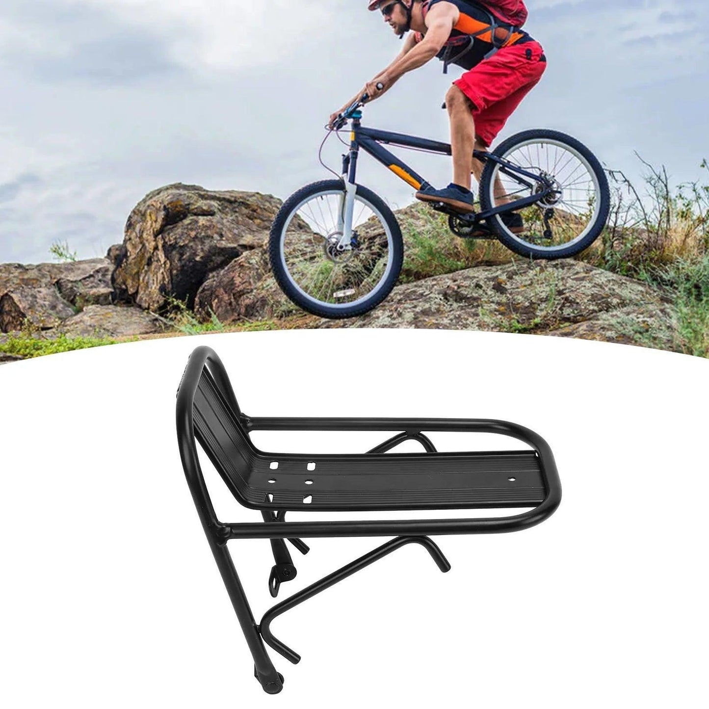 Bike Front Rack Aluminum Alloy Luggage Carrier Racks Mountain Bicycle - Franklyn & Page E-Bike Emporium
