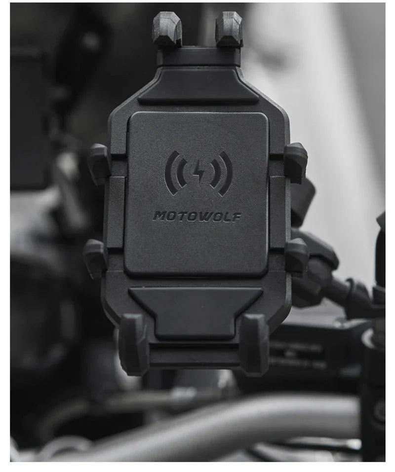 Bike Wireless Charging Phone Holder Cradle 3.0 Quick Charger GPS Moto Support Cellphone Handlebar Mount for 4-7 inch Phone - Franklyn & Page Emporium