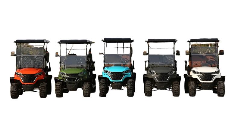 Newest Lithium Battery Golf Car 60V Adults Scooter Solar Panels Powered 4 Seater Off Road Beach Buggy Electric Golf Cart - Franklyn & Page E-Bike Emporium