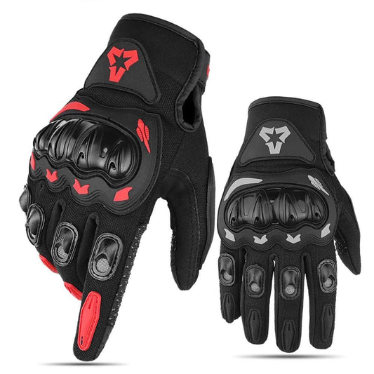 VEMAR Summer Motorcycle Gloves Men Black Full Finger Touchscreen Cycling ATV MTB Guantes Moto Luvas Bike Riding Glove Women Red