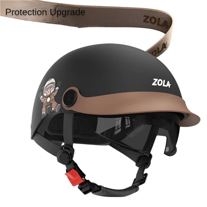 Outdoor Electric Vehicle Duck Tongue Helmet Adult Summer Safety Helmet Motorcycle Sun Protection Lightweight Half Helmet - Franklyn & Page Emporium