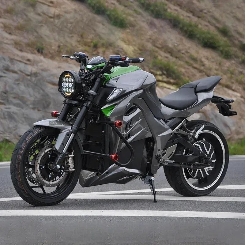 KAWASAKI Fast Type 2 Charge Long Range (Speed 100mph)(180mile range) Electric Motorcycle Superbike 120Ah 20kw 72v