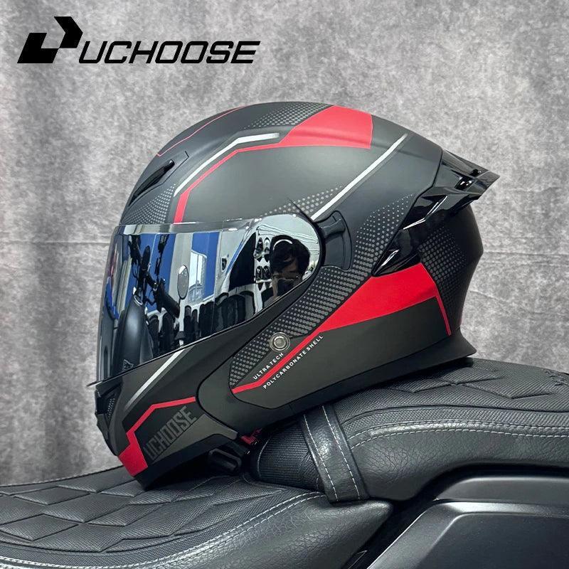 Premium DOT Approved Helmets Crash Motorbike Protective Gear Men Women Flip Up Helmet Motorcycle Visor - Franklyn & Page Emporium