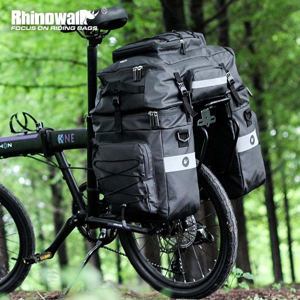 Bike Pannier Bag 3 In 1 Big Capacity With Rain Cover Rear Rack Seat Trunk Bags For Mtb Road Folding Bicycles E-Bike - Franklyn & Page E-Bike Emporium