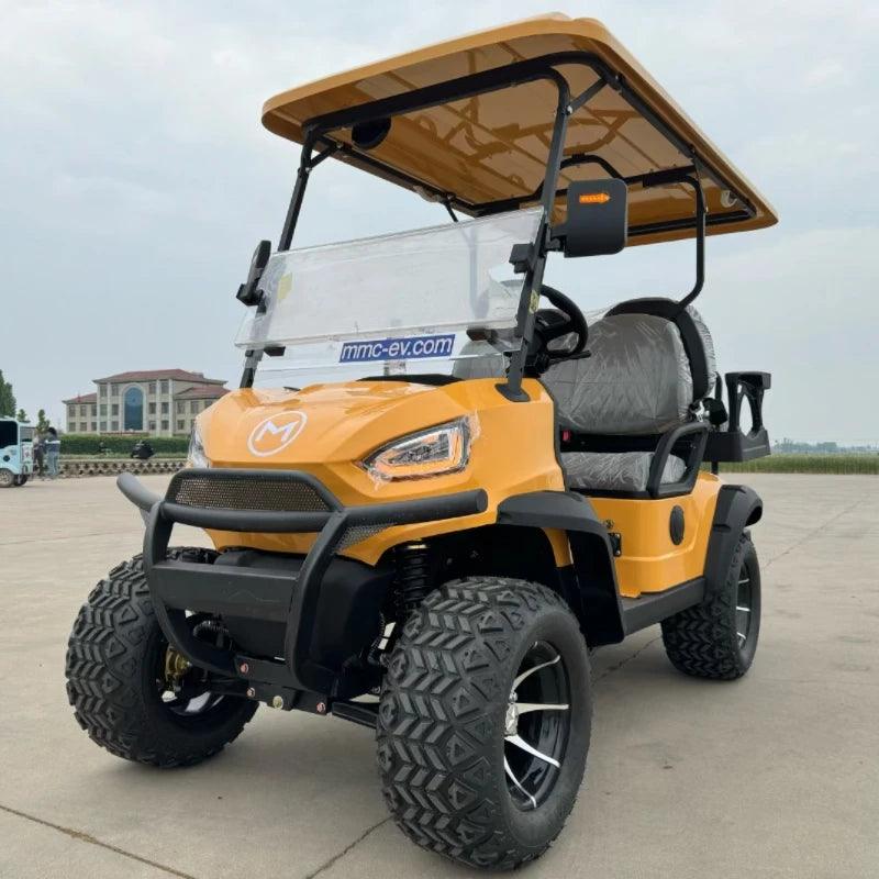 Newest Lithium Battery Golf Car 60V Adults Scooter Solar Panels Powered 4 Seater Off Road Beach Buggy Electric Golf Cart - Franklyn & Page E-Bike Emporium
