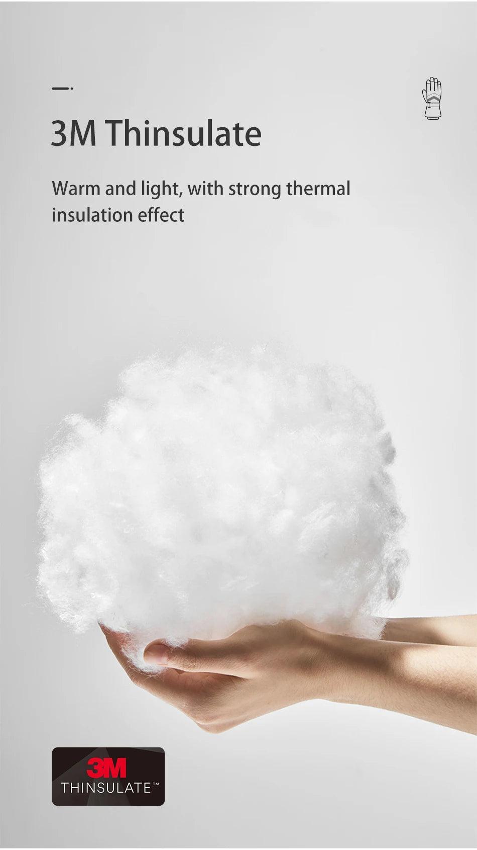 Winter Ski Gloves Thinsulate Snowboard Gloves Thermal Warm Touch Screen Skiing Gloves Men Women