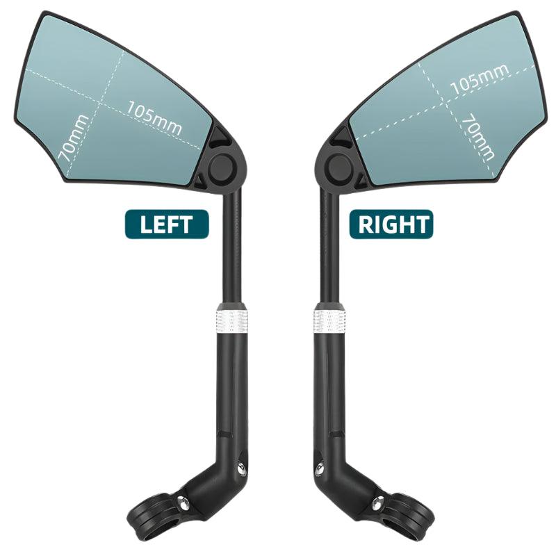 WEST BIKING Anti-Glare Bicycle Mirror Handlebar Rear View Wide Range Back Sight Reflect electric scooter Mirror bike accessories - Franklyn & Page Emporium