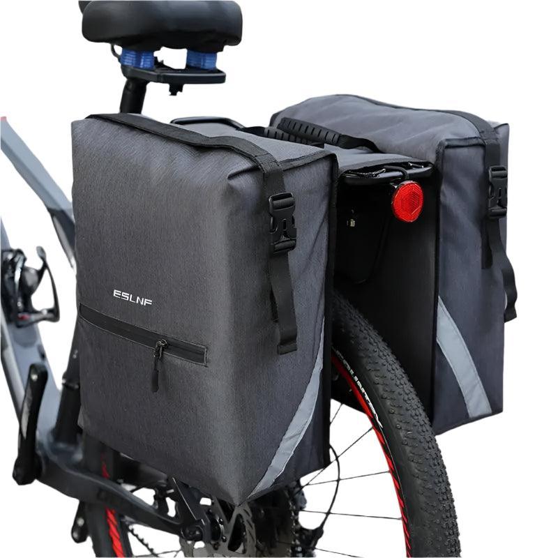 Portable Waterproof Bicycle Carrier Bag 28L Rear Rack Trunk Bike Luggage Carrier Tail Seat Pannier Portable Double Bike Bag - Franklyn & Page Emporium