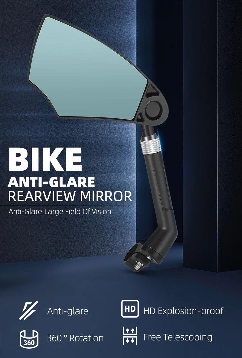 WEST BIKING Anti-Glare Bicycle Mirror Handlebar Rear View Wide Range Back Sight Reflect electric scooter Mirror bike accessories - Franklyn & Page Emporium