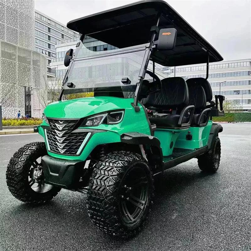 Newest Lithium Battery Golf Car 60V Adults Scooter Solar Panels Powered 4 Seater Off Road Beach Buggy Electric Golf Cart - Franklyn & Page E-Bike Emporium