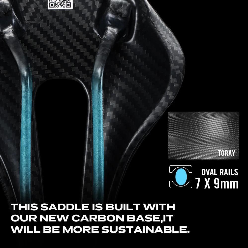 RYET 3D Printed Carbon Bike Saddle For MTB Road Bike Cycling Seat Bicycle Ultralight Saddle Full Carbon Cushion Cycling Parts - Franklyn & Page Emporium