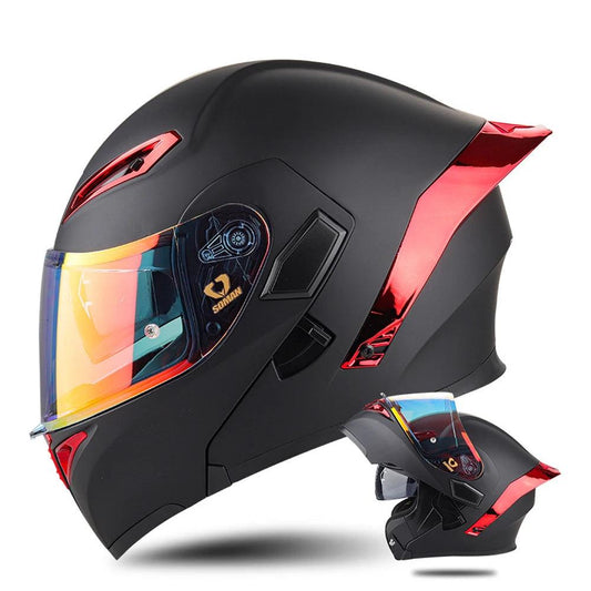 Motorcycle Helmet Double Lens Full Face Helmet Wear-Resistant Head Protection Anti-Slip Motocross Kask Breathable Casco Capacete - Franklyn & Page Emporium